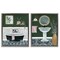 Stupell Industries Inviting Bold Green Bathroom 2 pc Framed Floater Canvas Wall Art Set Design by Yvette St. Amant